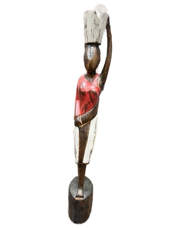 Statue Wood African Lady