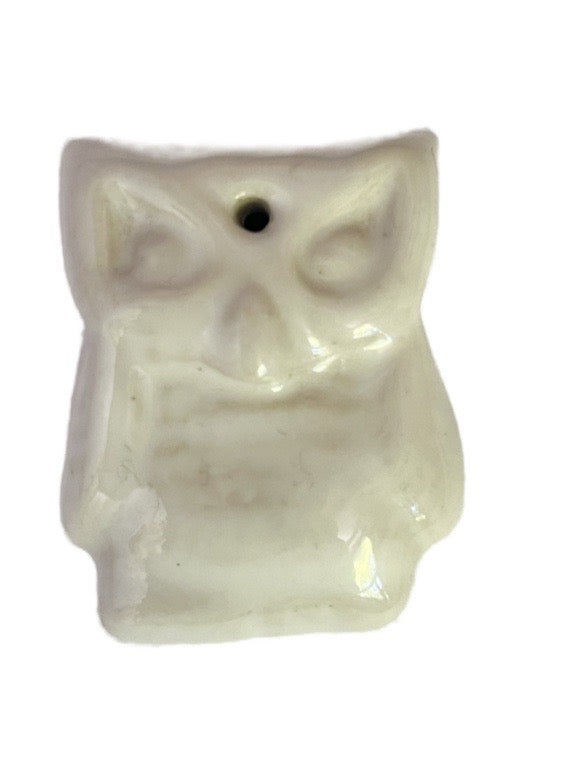 Small ceramic owl incense holder
