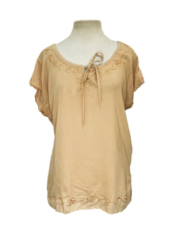 Cap sleeve top plain and printed - various Top 859 A