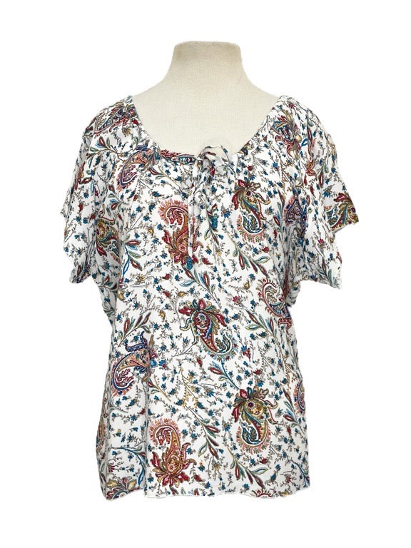 Cap sleeve top plain and printed - various Top 859 A