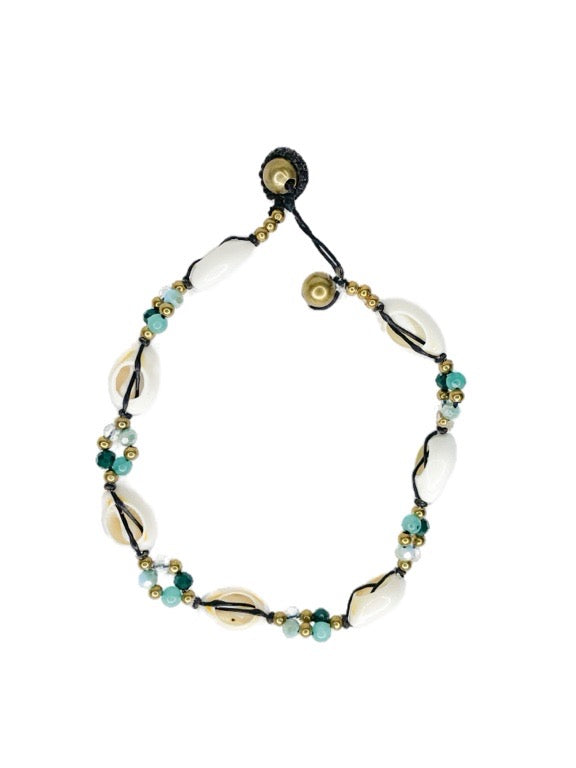 Cowry Bracelet with crystal circle