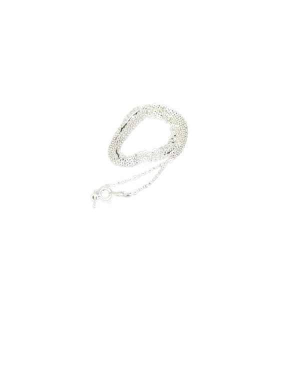 Silver Chain Plain 18"