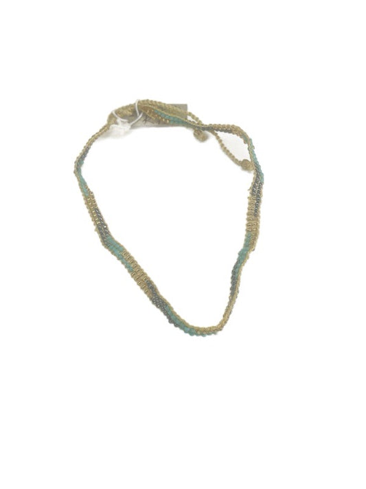 Double string seed bead anklet - various