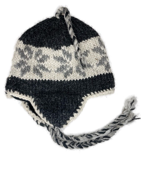 Wool hat with fleece lining