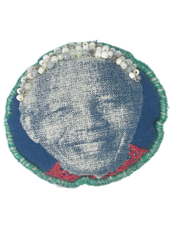 Mandela hand made brooch
