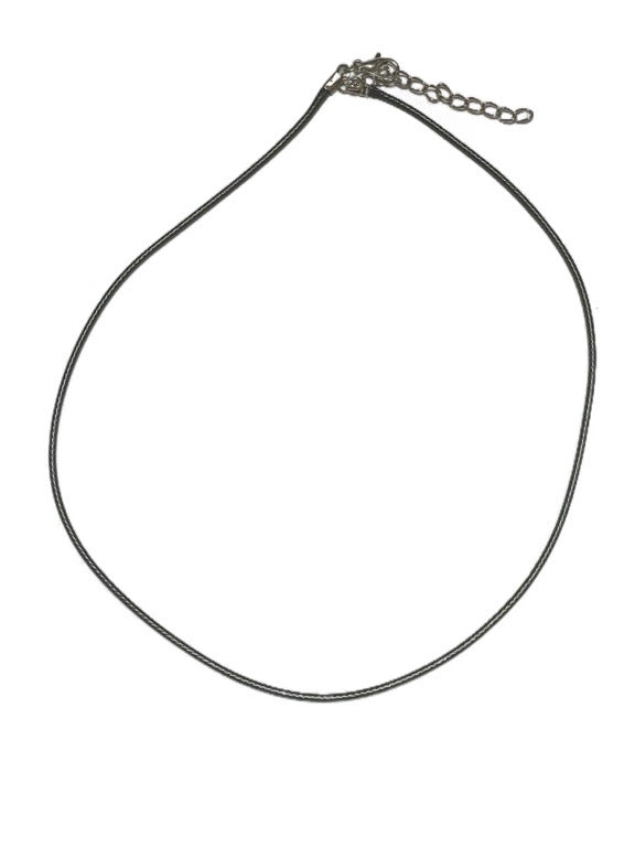 Wax cord plain necklace 3mm