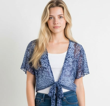 Silk wrap top - various