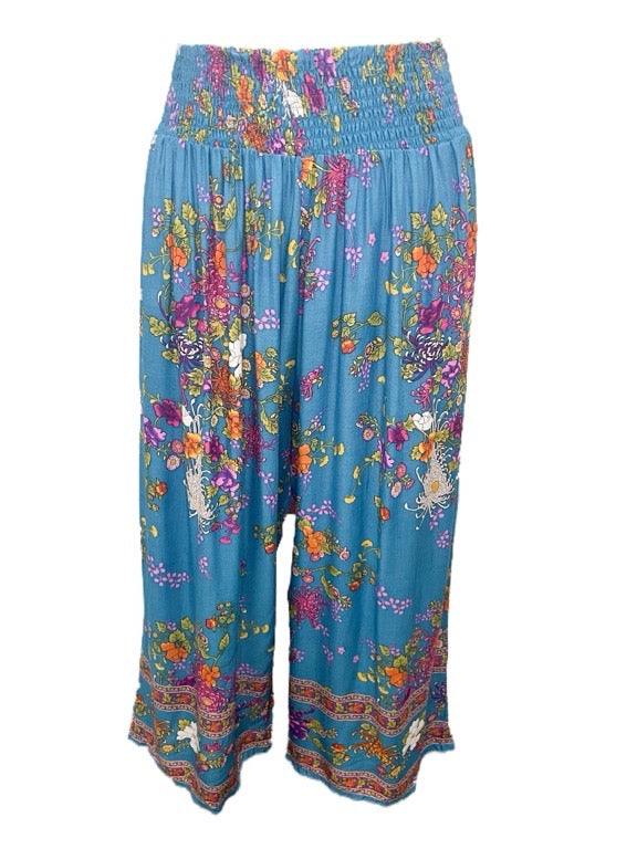 ❤Long pant with shirring elastic waist - various