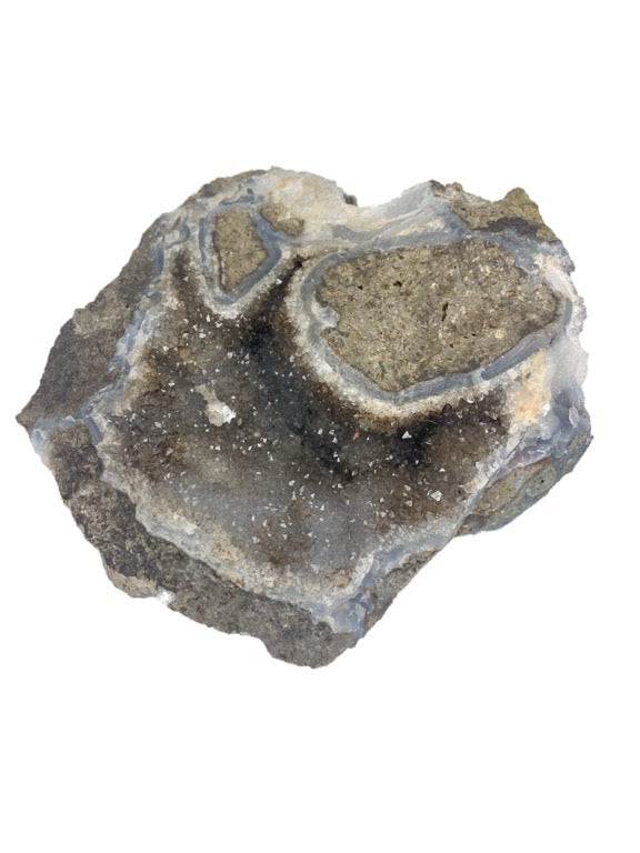 Large crystal - amethyst & blue lace