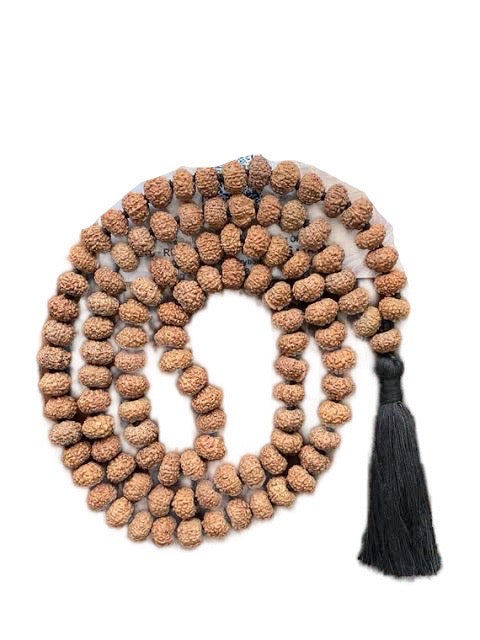 Rudraksha necklace - no knots between beads