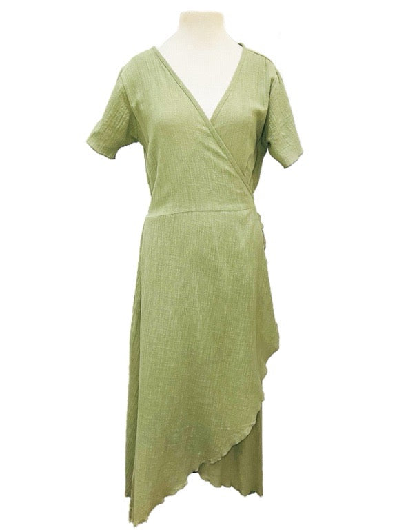Farah Wrap dress No/frill Organic fabric