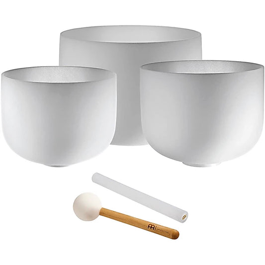 ❤Crystal Singing Bowl set of 3- CSBSETAFC