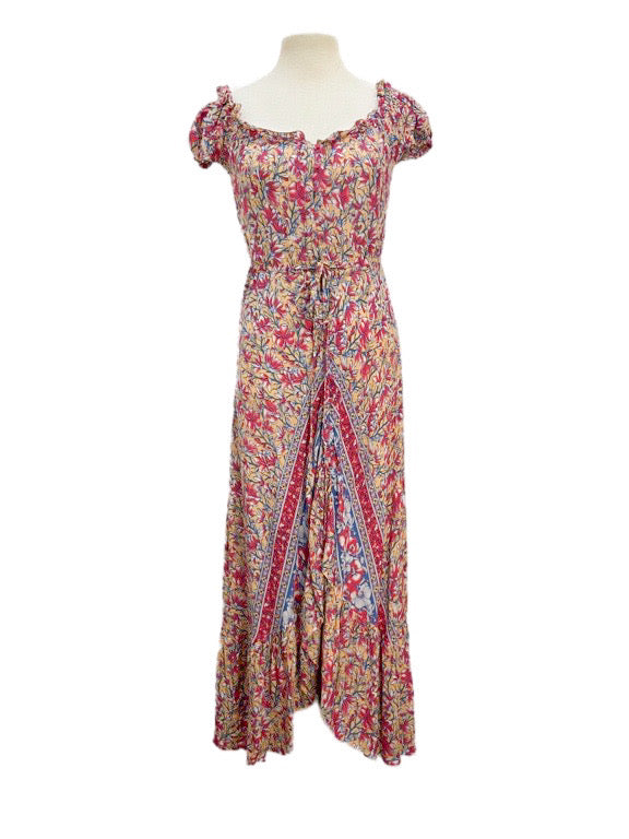 Long Lizzy dress with buttons - various