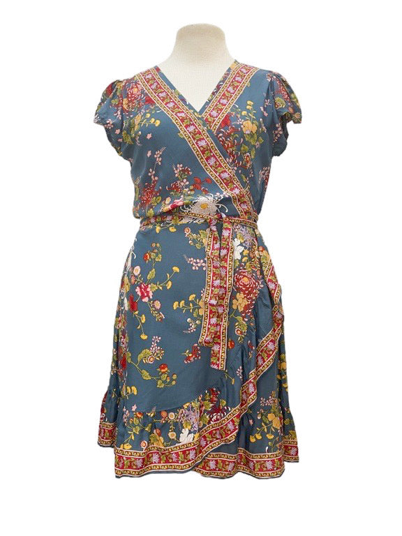 Lily short wrap dress - various
