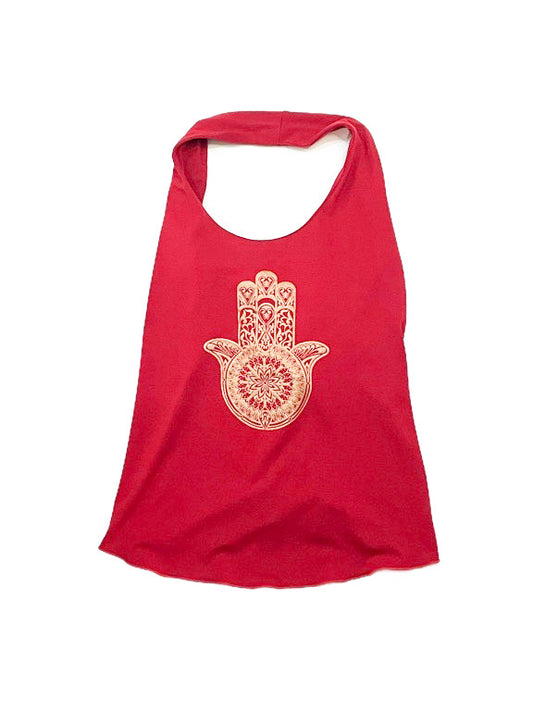 Yoga halter top with back lace-up - various colours and prints ST1