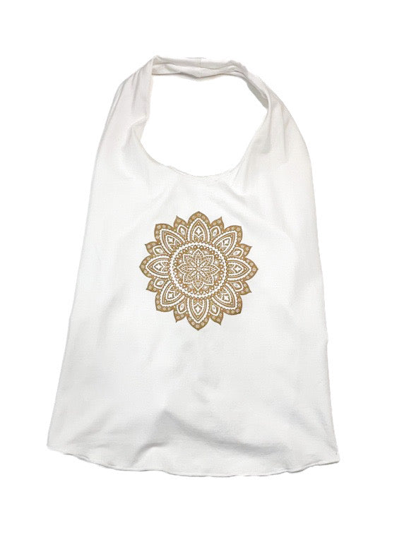 Yoga halter top with back lace-up - various colours and prints ST1