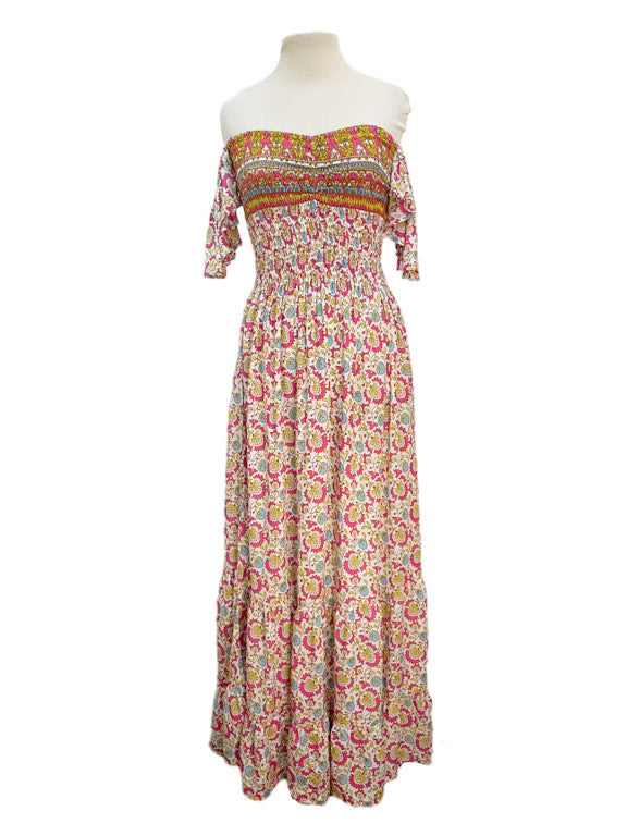 Rylee off the shoulder shirred dress - various