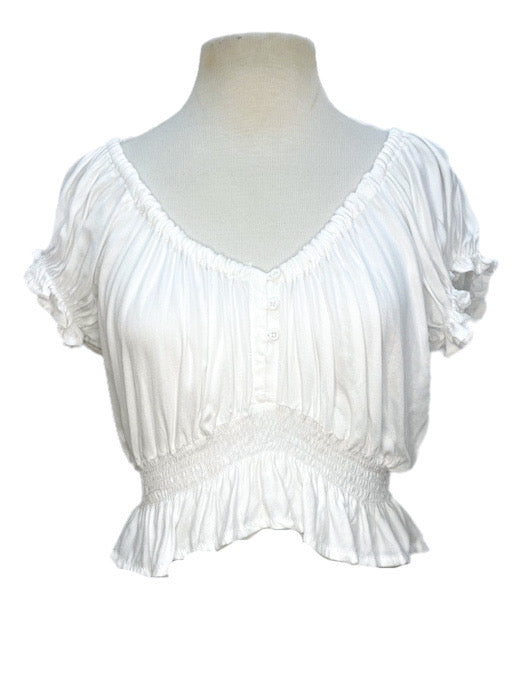Off the shoulder top with buttons - various