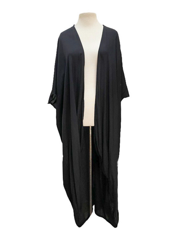 Kimono jacket long with belt - various