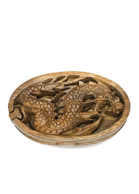 Wooden hand carved magic box - medium - various designs