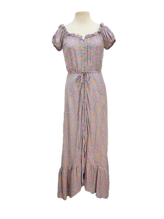 Long Lizzy dress with buttons - various