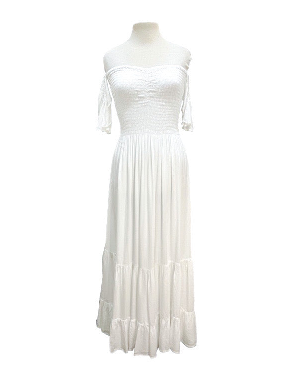 Rylee off the shoulder shirred dress - various