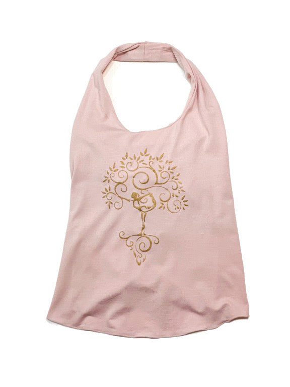 Yoga halter top with back lace-up - various colours and prints ST1