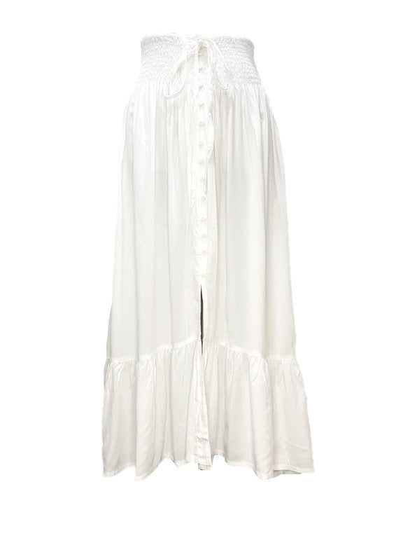 Lorena long skirt with buttons - various