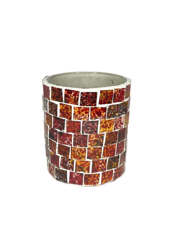 Glass mosaic candle holder - various