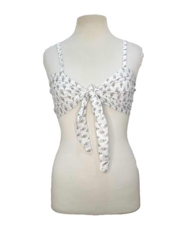 Front tie, adjustable bra top - various