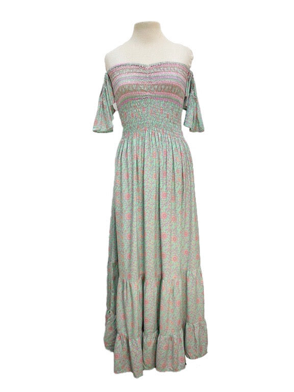Rylee off the shoulder shirred dress - various