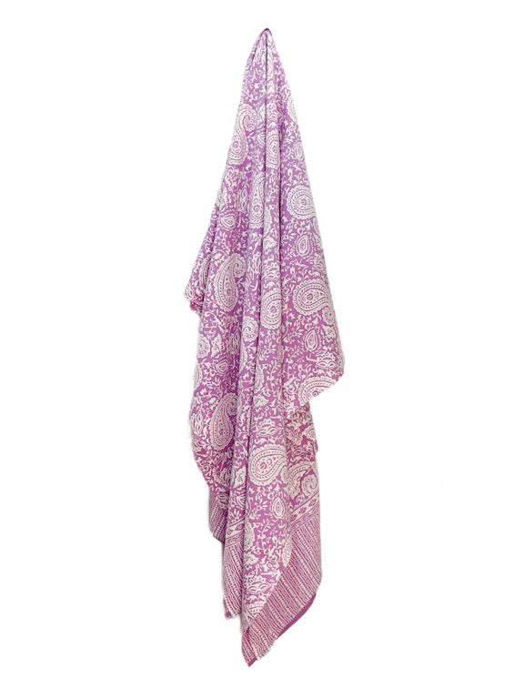 Large batik sarong/ table cloth/ throw 190 x 110cm - various
