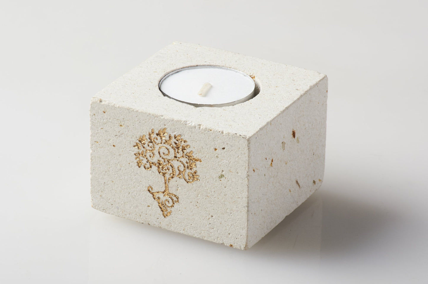 Stone Tea Candle Holders Assorted