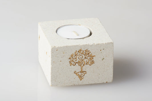 ❤ Stone Tea Candle Holders Assorted