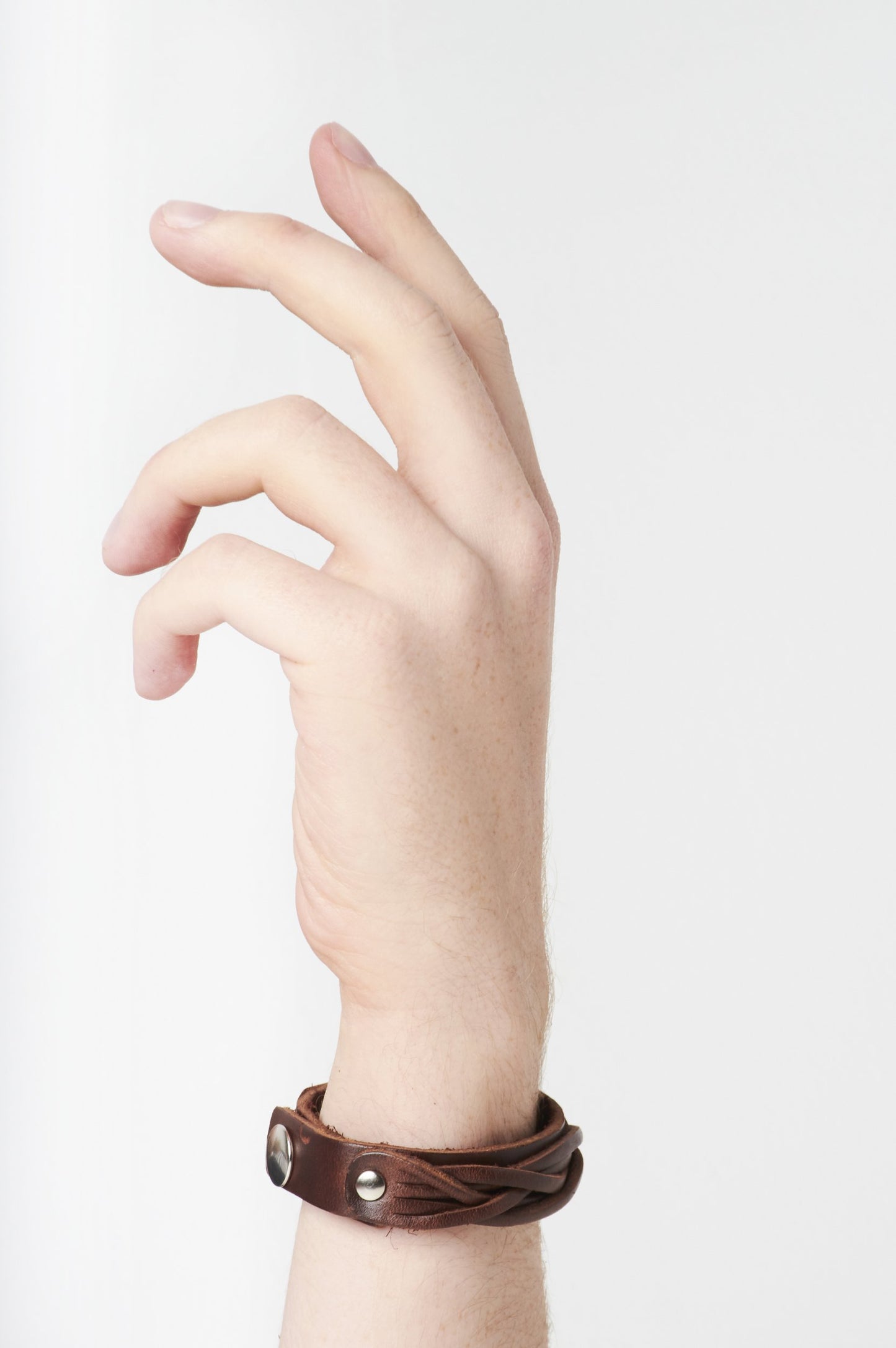 Woven Genuine Leather Bracelet - various colours