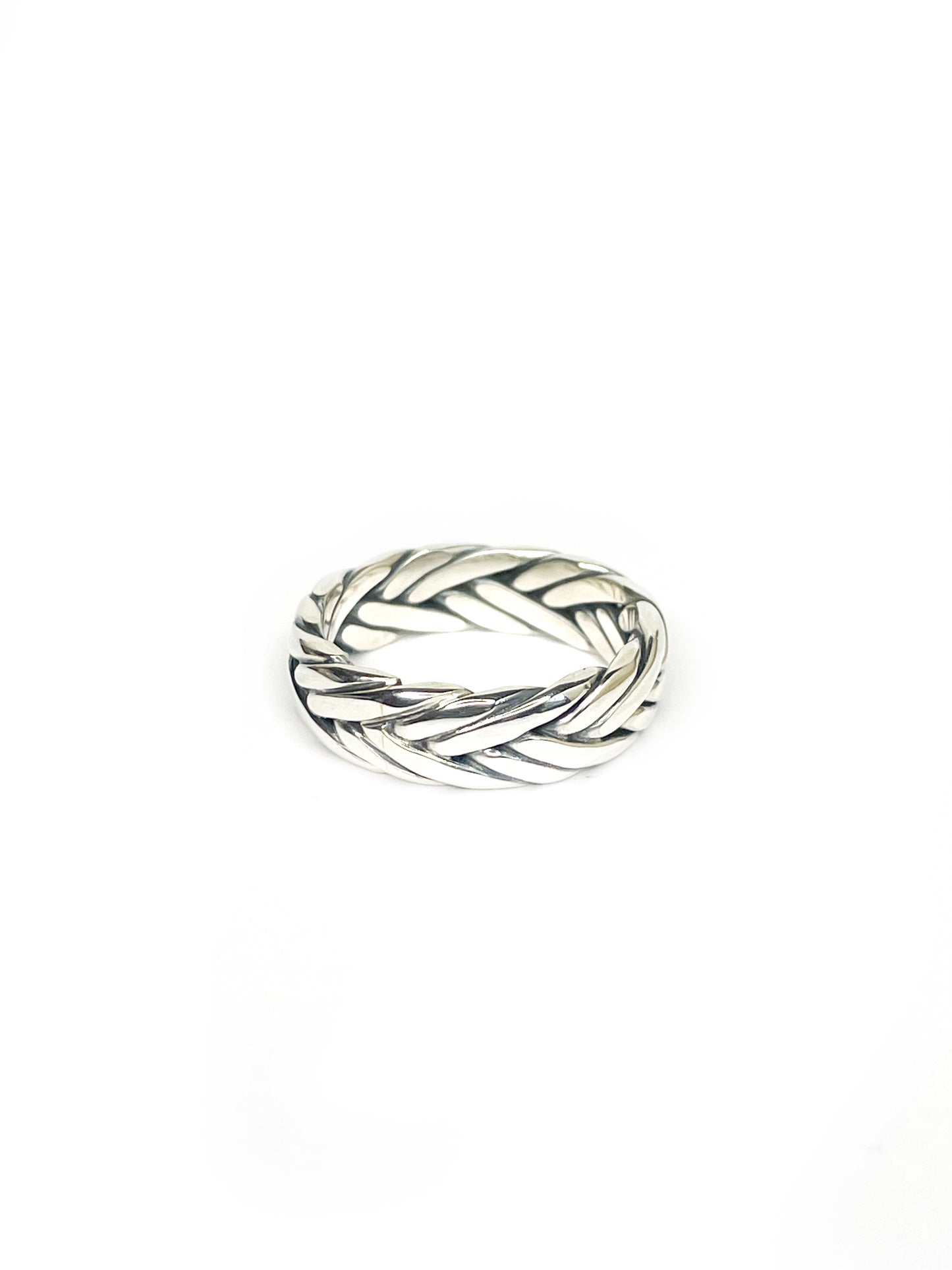 ❤Anyam plaited silver ring