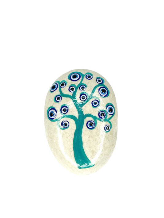 Mandala stone magnet - tree of protection