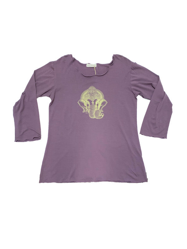 3/4 sleeve t-shirt lilac