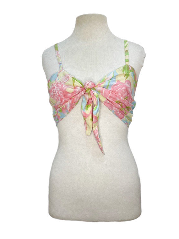 Front tie, adjustable bra top - various