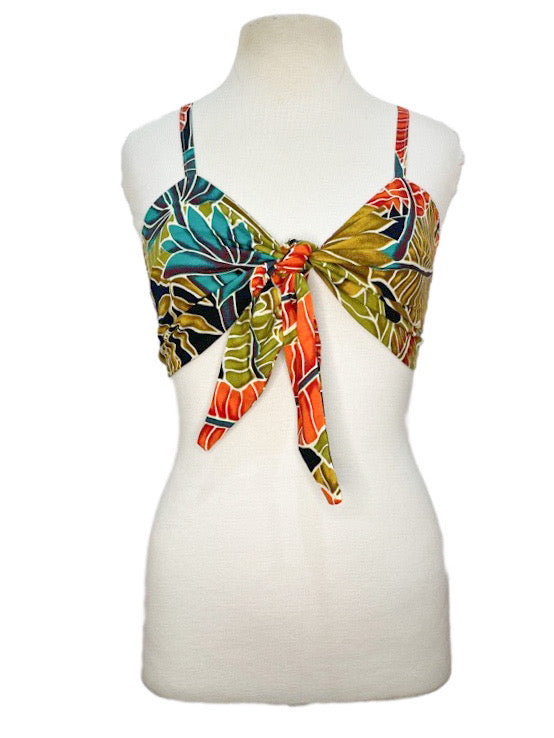Front tie, adjustable bra top - various