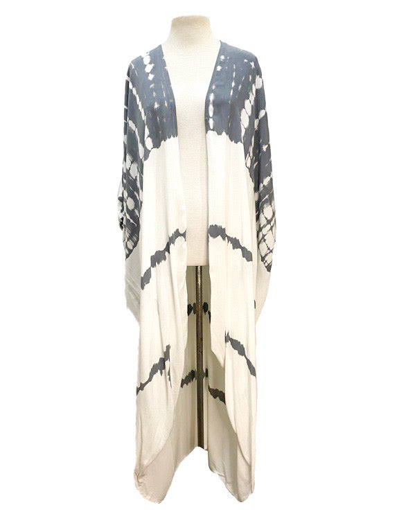 Kimono jacket long with belt - various