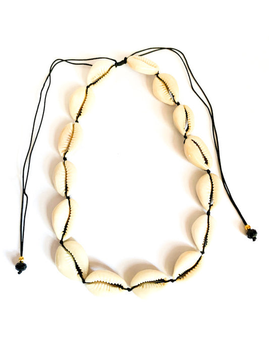 Cowry shell choker - various