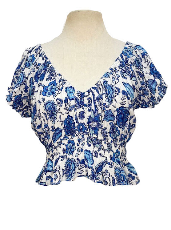 Off the shoulder top with buttons - various