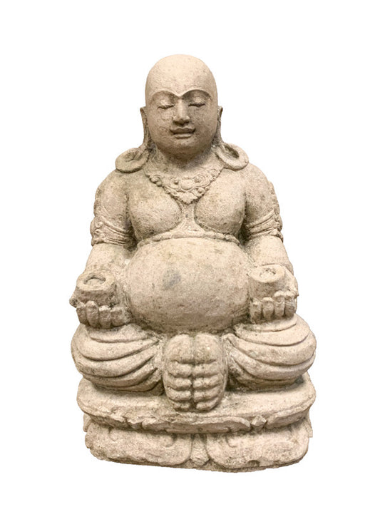 Buddha - hand carved stone 47cm