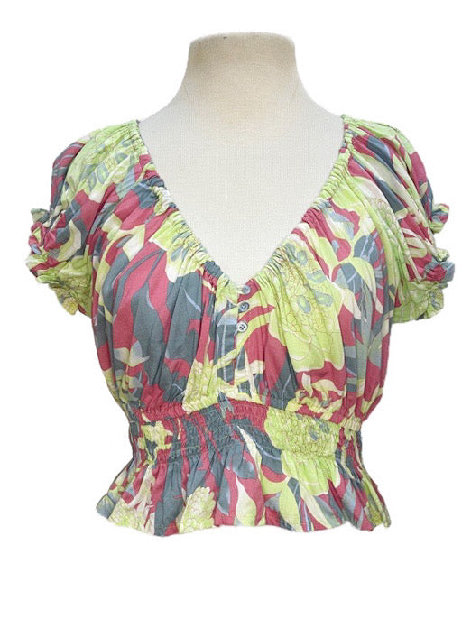 Off the shoulder top with buttons - various