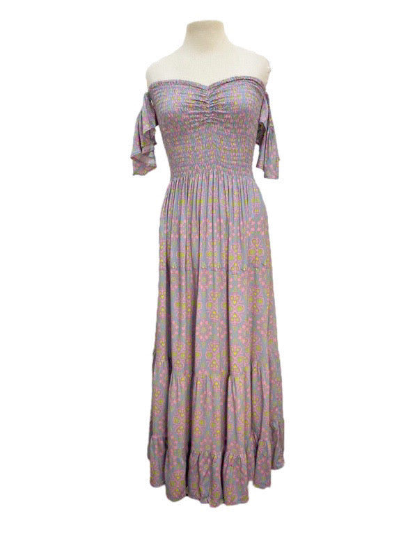 Rylee off the shoulder shirred dress - various