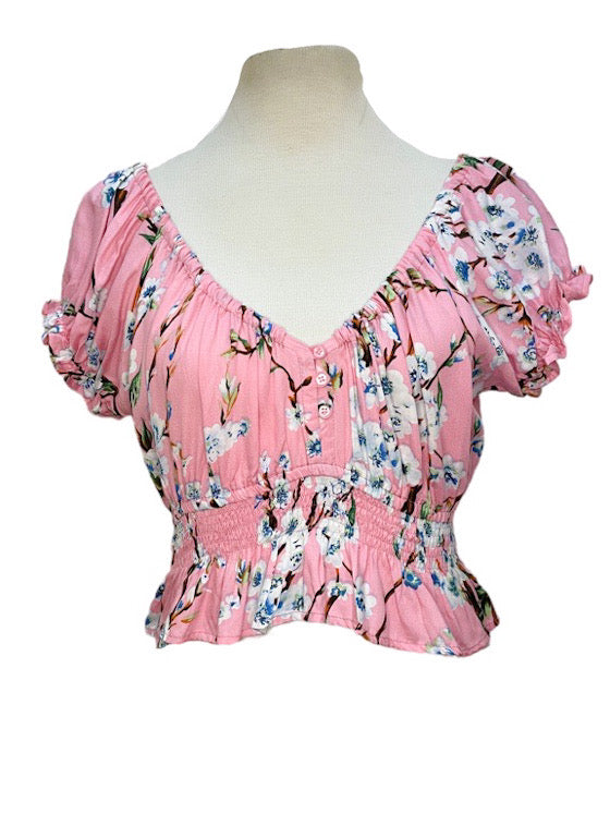 Off the shoulder top with buttons - various