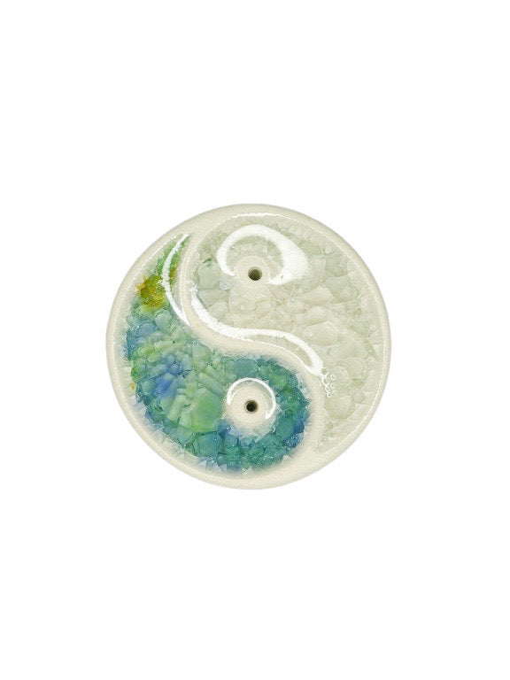 Ceramic incense holder - Yin Yang - various