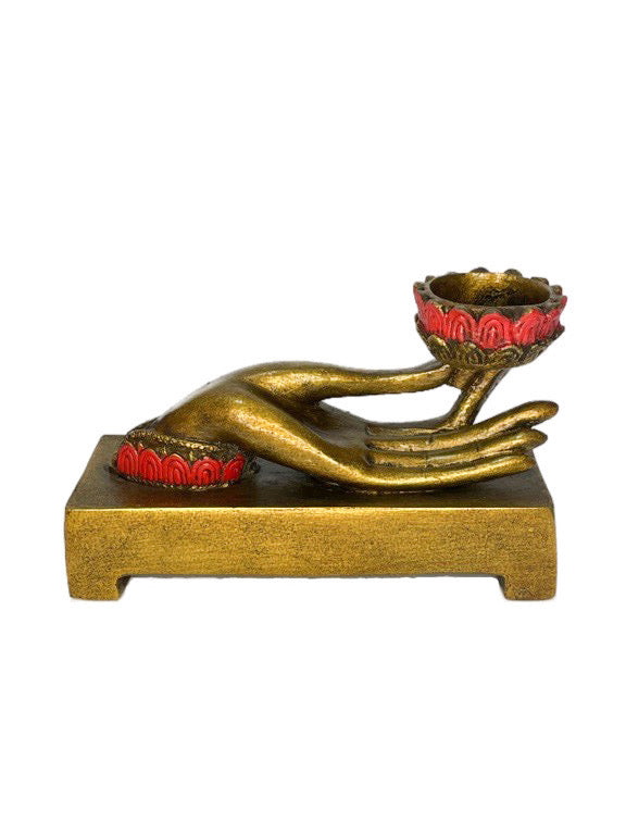 Hand candle holder