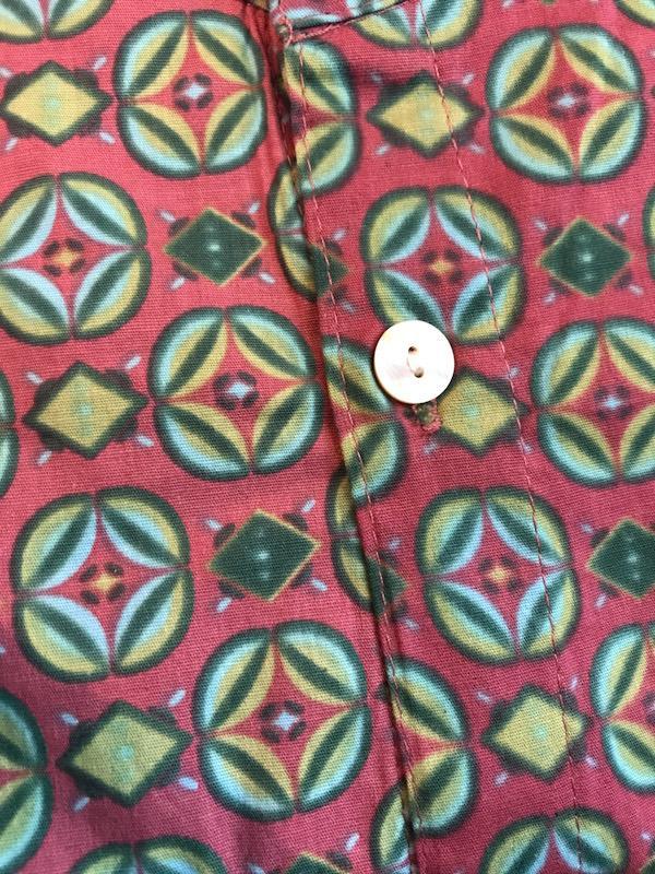 Shirt - Long Sleeve Mandarin Collar Various Prints